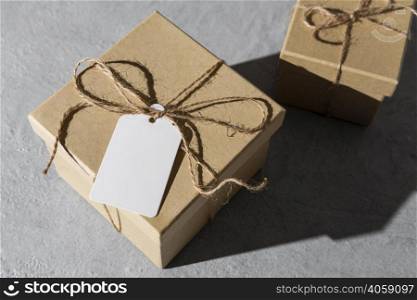 high angle epiphany day gift boxes