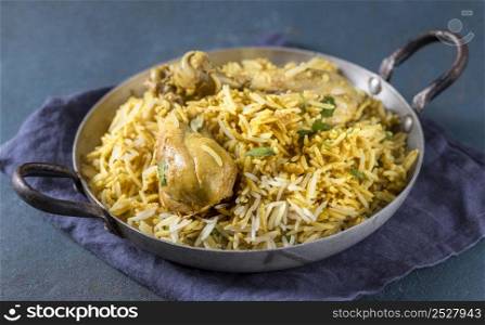 high angle pakistan dish assortment
