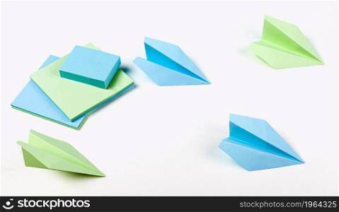 high angle paper planes arrangement. High resolution photo. high angle paper planes arrangement. High quality photo