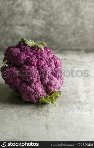 high angle pink cauliflower table