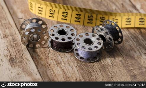high angle sewing machine shuttles with measuring tape