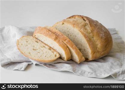 high angle sliced fresh bread. Resolution and high quality beautiful photo. high angle sliced fresh bread. High quality beautiful photo concept