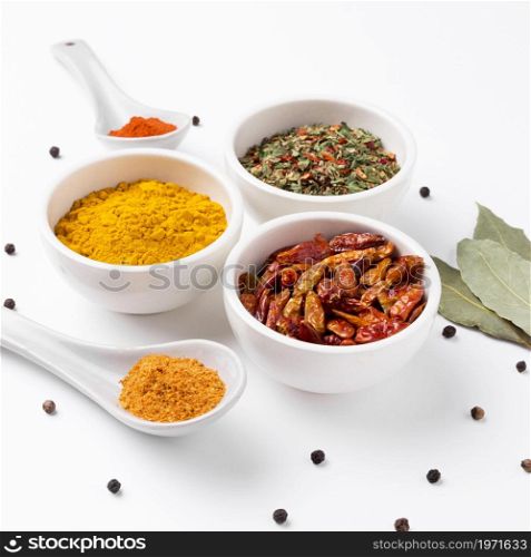 high angle spices herbs arrangement. High resolution photo. high angle spices herbs arrangement. High quality photo