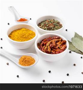 high angle spices herbs arrangement. High resolution photo. high angle spices herbs arrangement. High quality photo