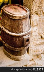 High angle view of a barrel, Siena Province, Tuscany, Italy