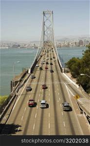 High angle view of a bridge, Golden Gate Bridge, San Francisco, California, USA
