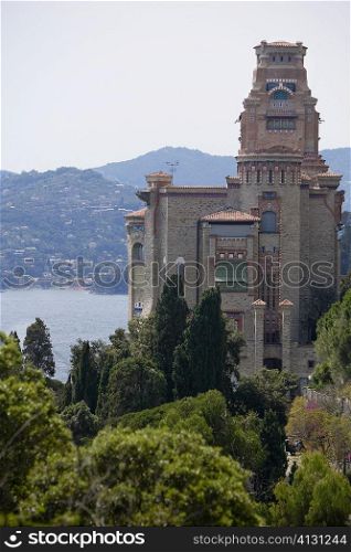 High angle view of a building, Italian Riviera, Liguria, Italy