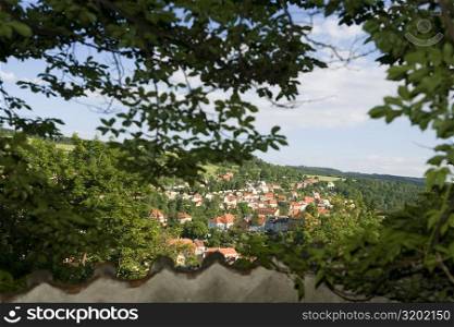 High angle view of a city, Czech Republic