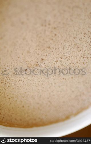 High angle view of a coffee cup