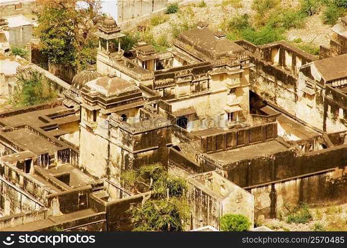 High angle view of a fort, Jaigarh Fort, Jaipur, Rajasthan, India