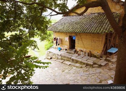 High angle view of a house, Yangshuo, Guangxi Province, China