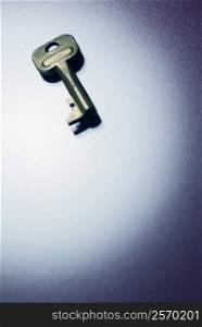 High angle view of a key