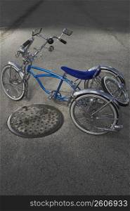 High angle view of a low rider bicycle