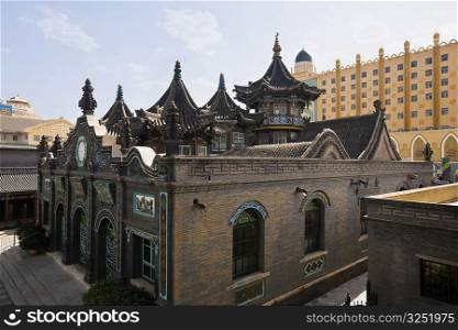 High angle view of a mosque, Great Mosque, Hohhot, Inner Mongolia, China
