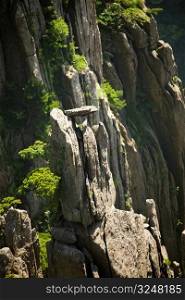 High angle view of a mountain, Huangshan Mountains, Anhui Province, China