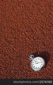 High angle view of a stopwatch