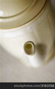 High angle view of a tea kettle