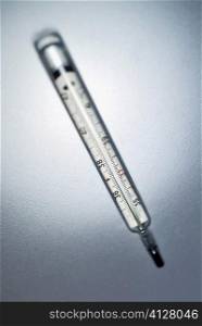 High angle view of a thermometer