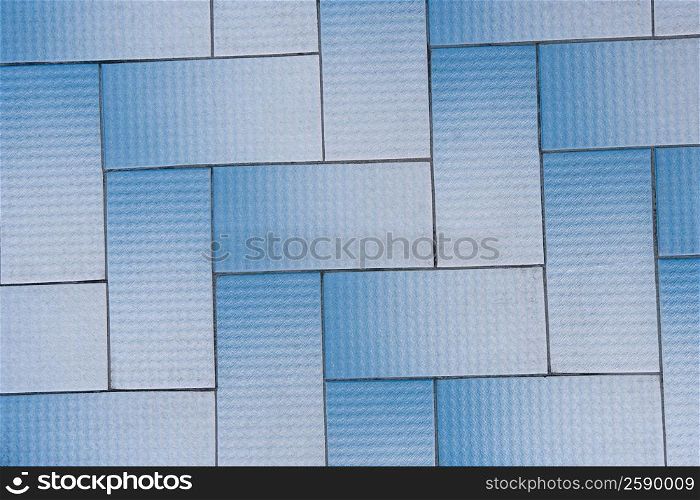 High angle view of a tiled floor