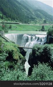 High angle view of a waterfall, Switzerland