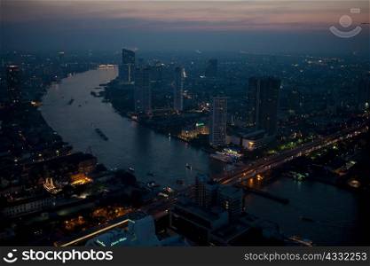 High angle view of Bangkok, Thailand