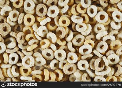 High angle view of breakfast cereal