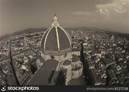 High angle view of buildings in a city, Duomo Santa Maria Del Fiore, Florence, Italy