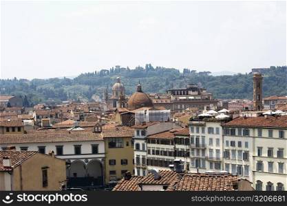 High angle view of buildings in a city, Florence, Tuscany, Italy