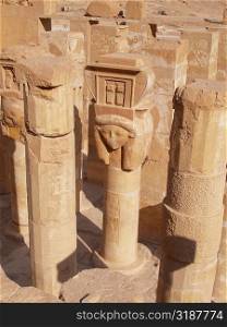 High angle view of columns, Egypt