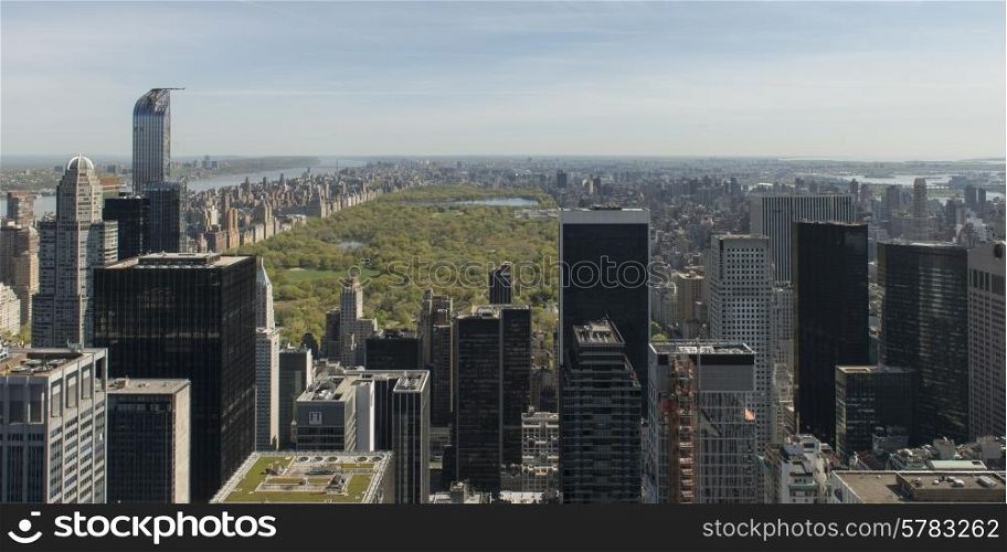 High angle view of Midtown Manhattan, New York City, New York State, USA