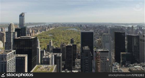 High angle view of Midtown Manhattan, New York City, New York State, USA