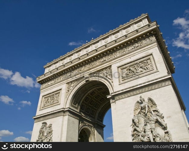 High angle view of one of the most popular monuments of France