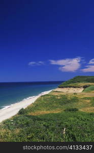 High angle view of the beach, Cape Cod, Massachusetts, USA