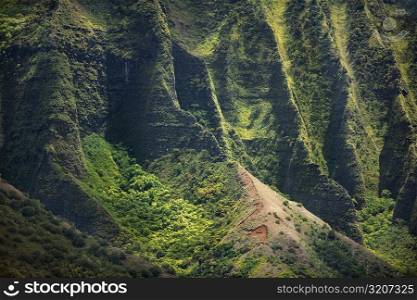 High angle view of the coast, Na Pali Coast, Kauai, Hawaii Islands, USA