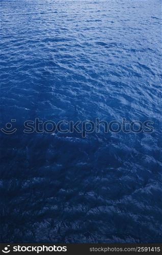 High angle view of the sea