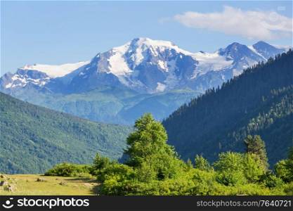 High Caucasus mountains. Svaneti. Georgia.