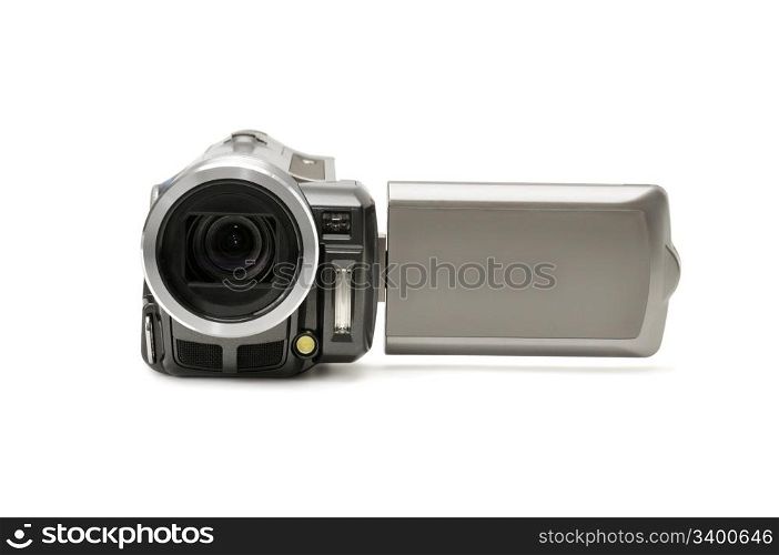 high-definition camera isolated on a white