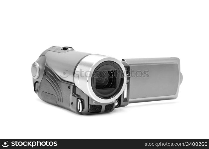 high-definition camera isolated on a white background