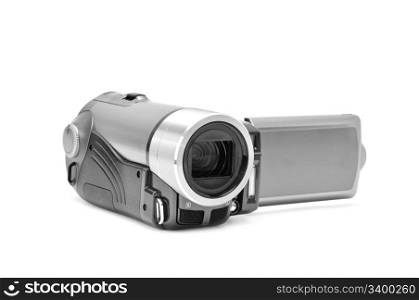 high-definition camera isolated on a white background
