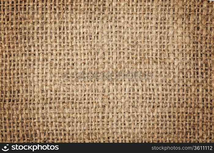 High detailed texture of a burlap material