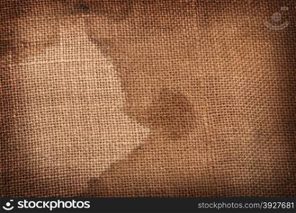 High detailed texture of old burlap material