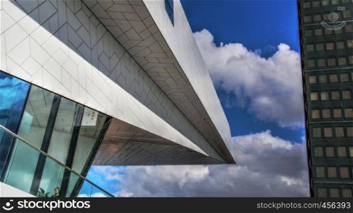 High Dynamic Range picture of architecture in Amsterdam on a sunny day