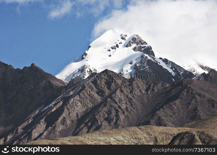 high mountain pass in Tibet mountain landscape