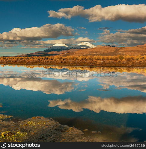 High mountains in Bolivia