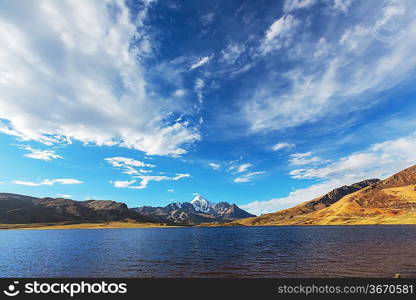 High mountains in Bolivia