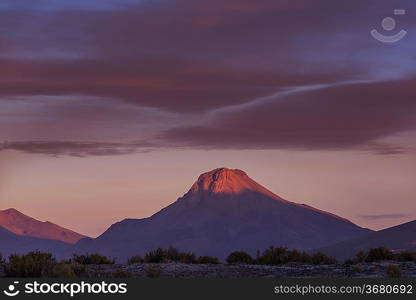 High mountains in Bolivia