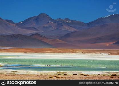 High mountains in Bolivia