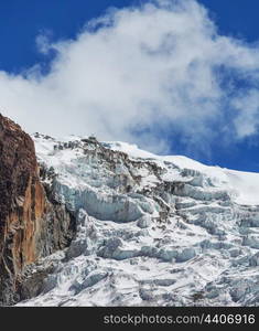 High mountains in Bolivia