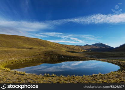 High mountains in Bolivia