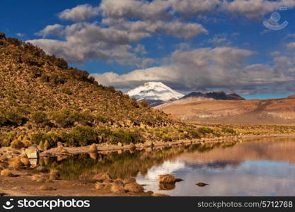 High mountains in Bolivia